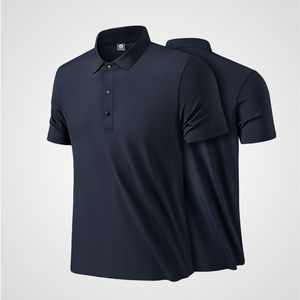 Polo de secado rápido de alta calidad para hombre, logotipo personalizado, diseño de estampado de verano, patrón sólido, tejido de punto - Product Image 3