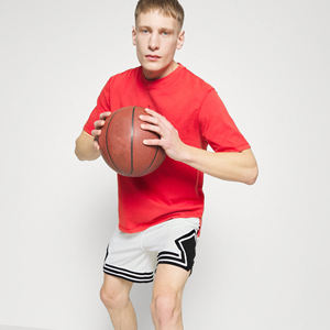 Shorts de basket vintage pour hommes, respirants, avec broderie, en double maille unie, personnalisables - Product Image 5