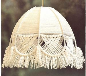 Handcrafted Bohemian Macrame Lampshade Intricate Knotting Techniques with Natural Cotton Rope Canopy for Birthday Celebrations - Product Image 5