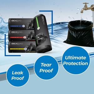 BEXBAG Brand Heavy Duty Garbage <b>Bags</b> 65x80 cm Black Trash <b>Bags</b> Kitchen Household Hotel Use Strong <b>Refuse</b> Sack From Manufacturer - Product Image 1