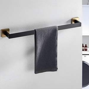 Toallero de Latón de Diseño - Accesorios de Baño, Soporte de Gancho Resistente a la Oxidación, Soporte de Pared con 5 Ganchos - Product Image 3