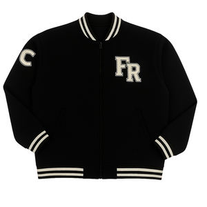 Boomer Jacket Varsity Baseball Jacket Broderie personnalisée XS à $ XL Taille 100% Corps en molleton de polyester avec lettres imprimées - Product Image 2