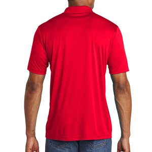 Polo de manga corta con mecha deportiva que absorbe la humedad, color morado, ajuste holgado - Product Image 5