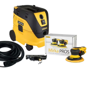 Nouveau système de ponçage orbital pneumatique original sans poussière 6 pouces 5 mm, boîte pneumatique, tuyau d'aspiration avec raccord coaxial, prêt à être expédié - Product Image 1