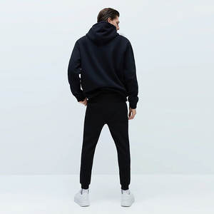 Chándal de chándal con cremallera y logotipo personalizado para hombre de invierno, ropa de calle de algodón 100% para entrenamiento de correr - Product Image 5