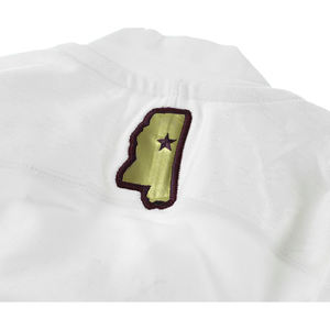 อาดิดาสเสื้อทีมบุรุษ Shockweb mississi State JERSEY สีขาว L, สี: สีขาว/สีเบอร์กันดี100% แท้ - Product Image 5