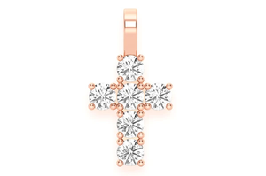 2023 mode Hip Hop or glacé Moissanite croix diamant pendentif hommes Rock Bling Style bijoux en gros VVS diamant pendentif - Product Image 4