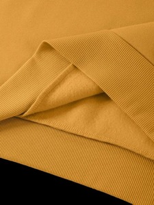 Sudadera negra de gran tamaño de tendencia superior, ropa de calle con cuello redondo y estampado de sublimación bordada, 500 gramos de algodón para invierno con estampado de soplo - Product Image 6