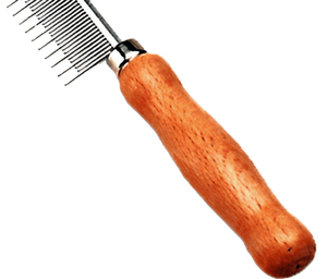 Toilettage pour animaux de compagnie peigne à puces chien perte de manche en bois dents de fer simples respectueux de l'environnement - Product Image 6