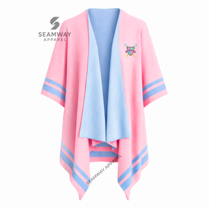 Cape châle pour femmes Gamma Phi Delta Sorority, poncho décontracté, cape en laine brodée, cape grecque, châle drapé - Product Image 1