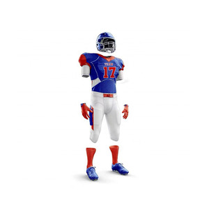 Customizable Unisex American Football Jersey Set Latest Breathable Short Sleeve Design Plus Size <b>Heat</b>-Transfer Printing High - Product Image 3