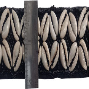 Coquille de coton perlé ceinture pour femmes mode noir sac blanc Western OEM Logo Style boucle tissu emballage pièces couleur royaume-uni - Product Image 6