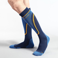 Vente en gros de chaussettes de ski pour hommes et femmes, impression numérique à motifs, automne, personnalisation
