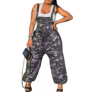 Overoles de Camuflaje de Cintura Alta, Elegantes y Cómodos, Transpirables, para Ropa Urbana - Product Image 2