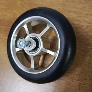 100*24mm Skis à roulettes Roues de patin à noyau en aluminium 2 # Vitesse rapide 3 # Skis à roulettes en caoutchouc Nude 100MM <span class=keywords><strong>Roue</strong></span> de <span class=keywords><strong>ski</strong></span> à roulettes - Product Image 2