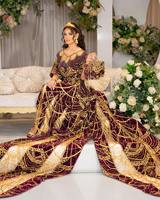 Exklusives Elegantes V-Ausschnitt Kleid mit Eingebautem BH Knitterfrei Schnelltrocknend 100% Seide 240g Gewebtes Bodenlange Bonbonfarbenes Perlenbesetztes Spitzenkleid