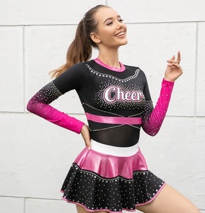 Uniformes de Animadoras con Pedrería y Logotipo Personalizado en Oferta, Colores y Tallas Personalizadas, Alta Calidad - Product Image 2