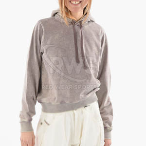 Custom Logo Solid Acid Wash <b>Hoodies</b> For Women 2025 Factory Direct Sale Women Acid Wash <b>Hoodies</b> - Product Image 1