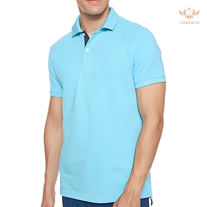 Polo à manches courtes de la meilleure qualité pour hommes, coupe ajustée, décontracté, été, mode OEM BD, vente en gros de couleurs contrastées avec motif uni - Product Image 4