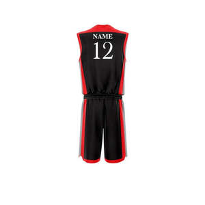 Uniforme de baloncesto de secado rápido para hombres, ligero, transpirable, personalizado, Impresión de logotipo, equipo e impresión de nombre de jugador - Product Image 4