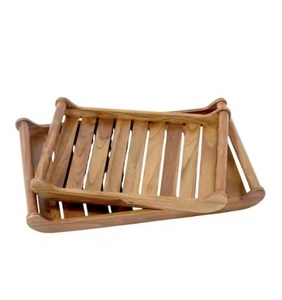 Plateaux en bois attrayants d'aspect antique, design fonctionnel pour les hôtels, les services à thé et les emballages cadeaux - Product Image 4