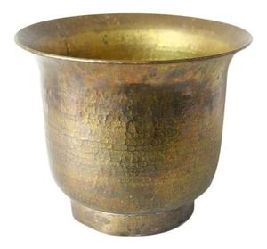 Modern Luxury Decorative <b>Vase</b> <b>Gold</b> Leaf Textured Metal Flower Pot for Home Living Room Hotel Tabletop Ornament Wholesale Supply - Product Image 4