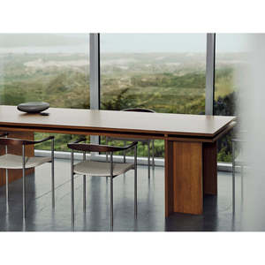 Arte Industrial-Style <b>Dining</b> <b>Table</b> Set Extendable Wooden Oval Kitchen Furniture with Marble <b>Top</b> Assembled for Home Use - Product Image 3