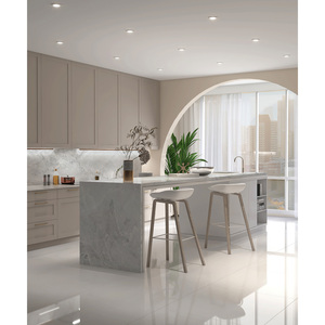 Custom <b>Prime</b> Core Kitchen Bathroom Vanity Tops Calacatta Carrara Artificial Quartz Countertops Prefab Cut Hotels Projects 1 Year - Product Image 1