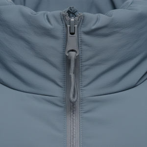 Veste matelassée vintage personnalisée en polyester 2025 pour homme, imperméable, manteau d'hiver, vente en gros, col roulé, rembourrage, logo sur le devant - Product Image 5