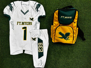 Equipo personalizado al por mayor Vintage Club poliéster juvenil Kit de malla sublimada adulto Tackle Twill fútbol americano Jersey uniforme conjunto - Product Image 3