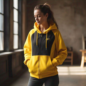 Sudadera con capucha de hombro caído para mujer, ropa informal a prueba de viento, sudadera holgada con capucha, jersey con cordón para mujer - Product Image 5