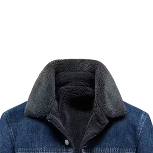 2025 vente en gros 100% coton mâle personnalisé longue longueur Denim veste haute qualité Vintage Style et boutons pour la saison d'hiver - Product Image 3