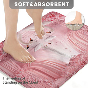 Custom Printed Bath <b>Mat</b> <b>Bathroom</b> Rug <b>Set</b> for <b>Bathroom</b> Non-Slip Shower Curtain Bath <b>Mat</b> - Product Image 3