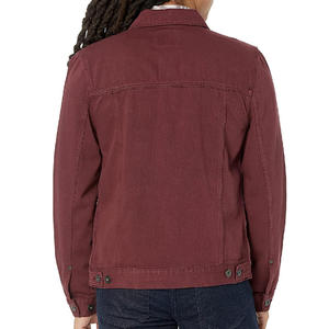 OEM de fábrica de diseño personalizado Sun Faded Jeans desgastados chaqueta de mezclilla Streetwear Vintage bordado Rhinestone chaqueta de mezclilla de los hombres - Product Image 2