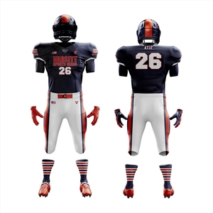 Uniforme de fútbol americano de alta calidad para hombres Jersey y pantalones de equipo personalizados Ropa deportiva personalizada de sarga de aparejos transpirables - Product Image 1