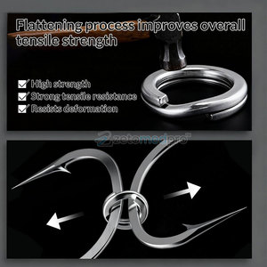 Anneaux de pêche robustes en acier inoxydable fiable pour l'équipement de pêche Anneaux de pêche professionnels - Product Image 3