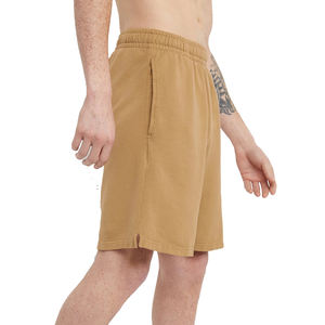 Pantalones cortos de verano para hombre, ropa de gimnasio, 100% algodón, pantalones cortos para correr de felpa francesa, pantalones cortos bordados con estampado de logotipo personalizado para hombre - Product Image 2