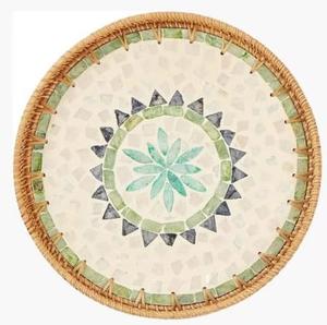 Fournisseur de plateaux de service en rotin de différentes formes pour la décoration de table de fête de mariage, vaisselle, service de nourriture, par l'Inde - Product Image 3