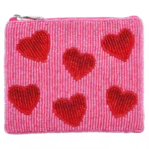 Pochette à monnaie brodée à la main de perles de rocaille avec design de chien Pochettes à monnaie perlées avec nom personnalisé avec broderie colorée - Product Image 4