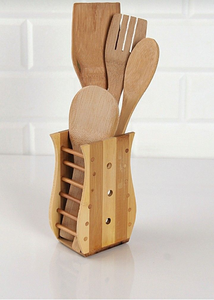 Natural Wooden Spatula <b>Set</b> for Cooking Eco-Friendly <b>Kitchen</b> <b>Utensils</b> | Heat Resistant Food-Grade Wooden Tools - Product Image 2