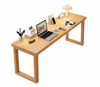 Bureau de direction moderne et durable en finition noyer, marque XIAOMAN, grand bureau rectangulaire pour ordinateur, pieds en U, taille personnalisée