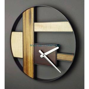 Conception attrayante couleur noire métal fer bureau à domicile décoration horloge murale plus haute qualité intérieur moderne suspendu horloge murale - Product Image 1