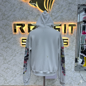 Sweat à capuche zippé formel unisexe en molleton d'hiver 100% coton, imprimé numériquement avec logo personnalisé, marque privée - Product Image 3