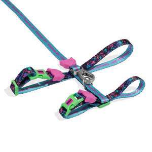 Reebok Aerobic <b>Pet</b> Harness <b>Leash</b> Set Solid Tactical Style Padded Ribbon Decoration Size XS XL Made Nylon Leather for Outdoor Use - Product Image 3