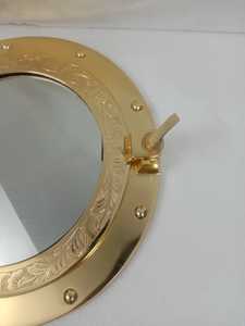 Antiguo moderno marino náutico ojo de buey espejo pared marino hogar decorativo barco ventana latón pulido espejo - Product Image 4