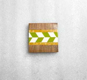 Décoration de table Ensemble de sous-verres de tasses à thé en bois et résine Tasses à café en bois d'acacia époxy Sous-verres avec support pour la maison - Product Image 2