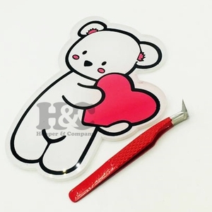 ถาดแม่เหล็กอะคริลิคสำหรับต่อขนตาปลอมแบบแม่เหล็ก ยี่ห้อ Top Sale Private Label รุ่น White Teddy Bear  ขนตาปลอมแบบมิงค์  ถาดขนตาปลอมแบบมิงค์  ผลิตจากวัสดุที่ยั่งยืน - Product Image 3