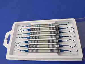 Grace Dental, juego de escalador de Limpieza de dientes Manual de alta calidad, 7 curetas periodontales, instrumentos quirúrgicos dentales de acero inoxidable - Product Image 3