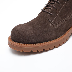 หนังแกะสีน้ำตาลสุดหรูพร้อมพื้นผิวกันน้ำและซับในป้องกันกลิ่น สำหรับสภาพอากาศหนาวเย็นและรองเท้าบูทแบบเป็นทางการ - Product Image 3