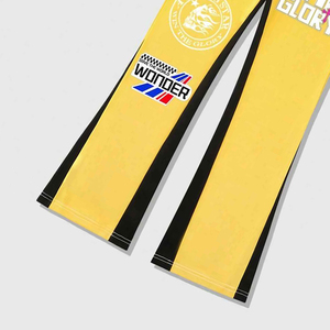 Chándal con estampado DTG para hombre, Sudadera con capucha con estampado de letras personalizadas, pantalones acampanados, ropa de calle informal - Product Image 5